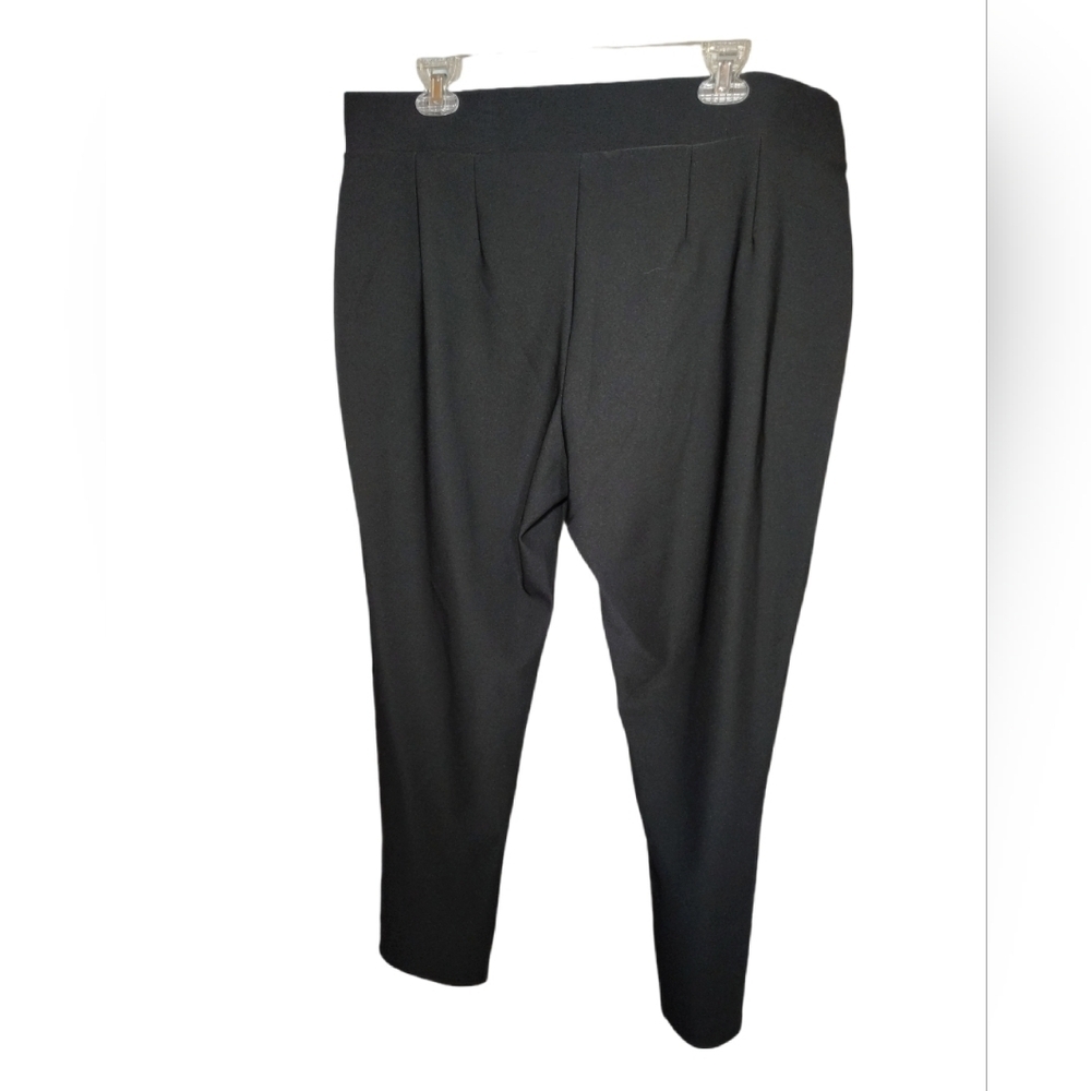 Maze Collection Scuba Pull On Pants 3X Black Slimming High Rise Stretch - Picture 2 of 10